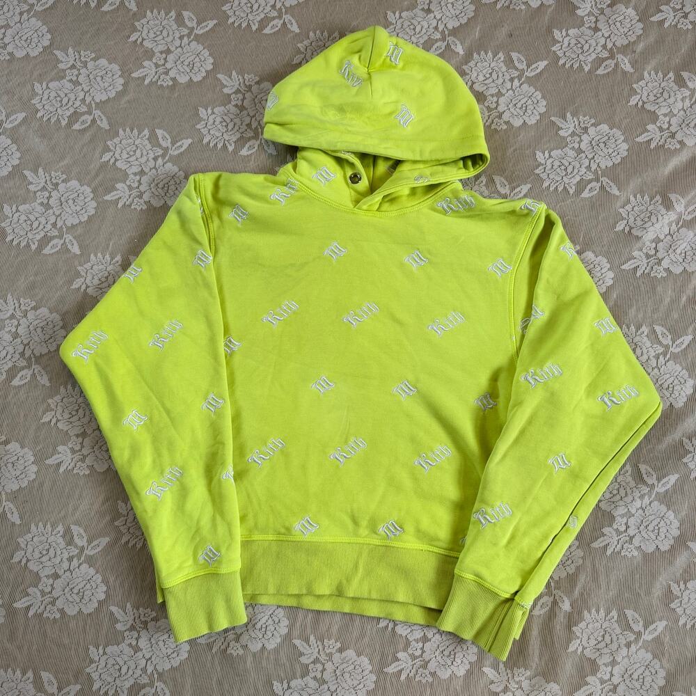 Kith x MISBHV All Over Logo Neon Hoodie Size S